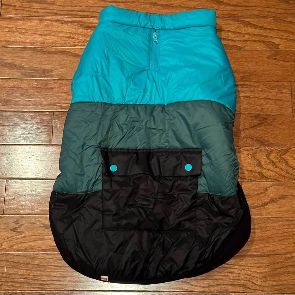 Lego + Target dog colorblock puffer vest